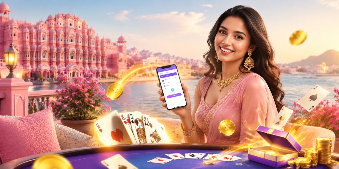 Young woman playing Rummy on mobile in Jaipur